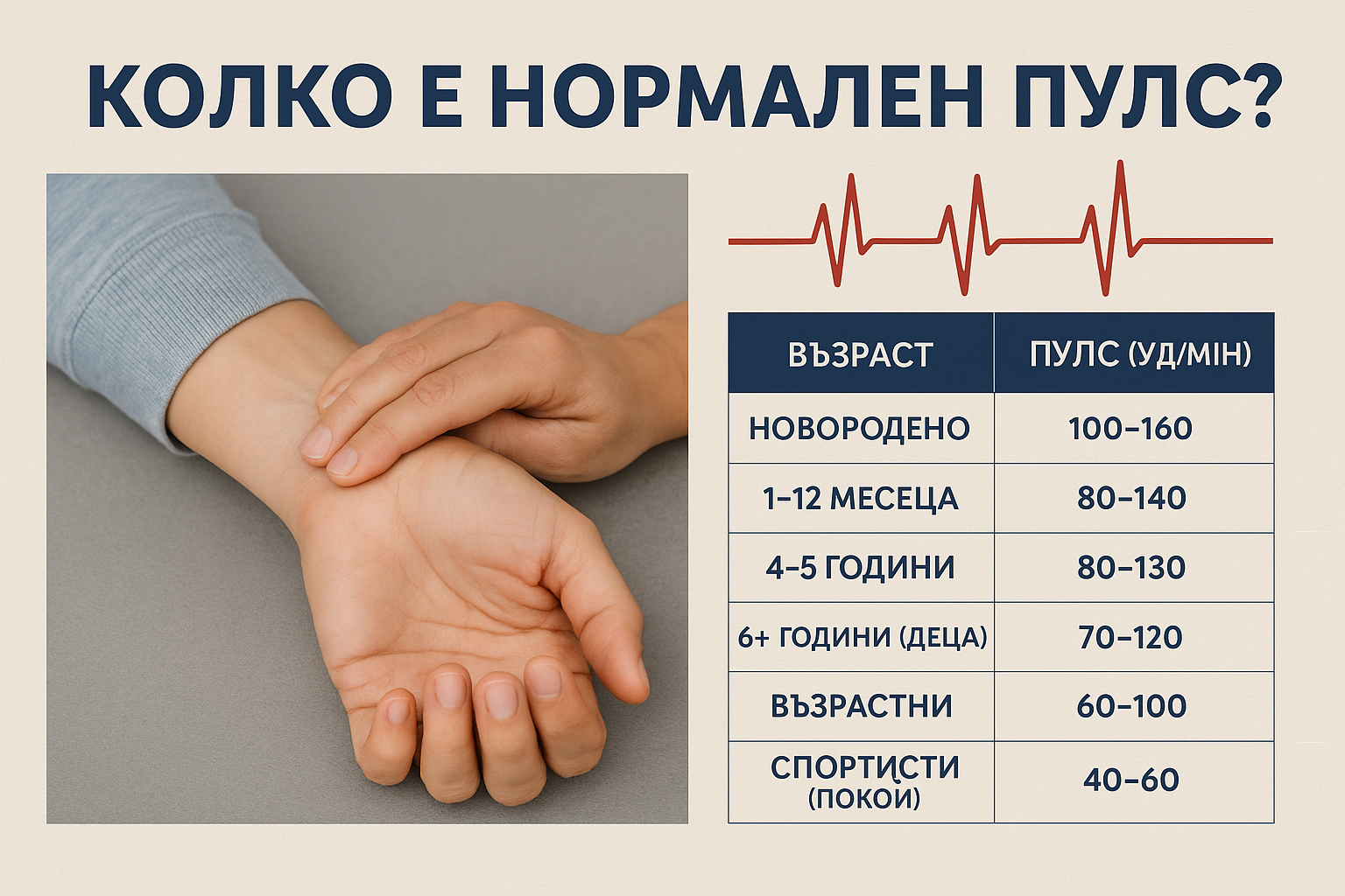 Колко е нормален пулс